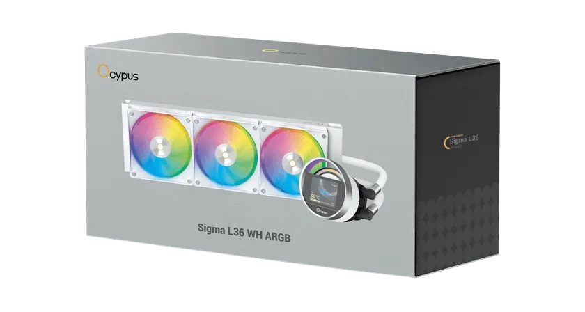 Водяное охлаждение для CPU Ocypus Sigma L36 WH ARGB TDP 300W 4-pin Intel/AMD Белый — фото 6