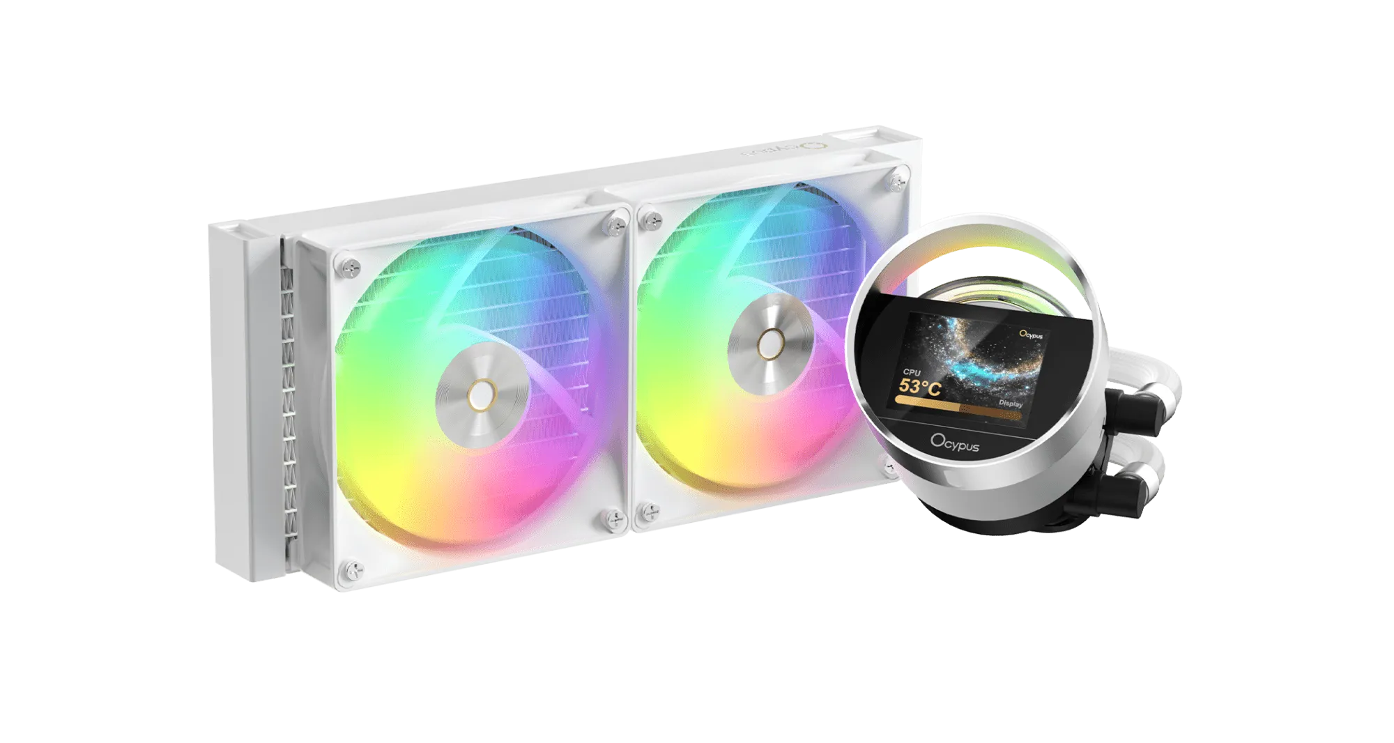 Водяное охлаждение для CPU Ocypus Sigma L24 WH ARGB TDP 280W 4-pin Intel/AMD Белый