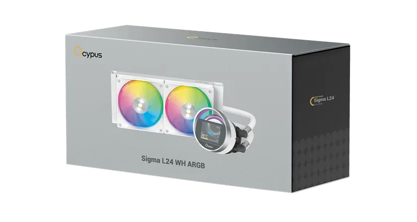 Водяное охлаждение для CPU Ocypus Sigma L24 WH ARGB TDP 280W 4-pin Intel/AMD Белый — фото 6