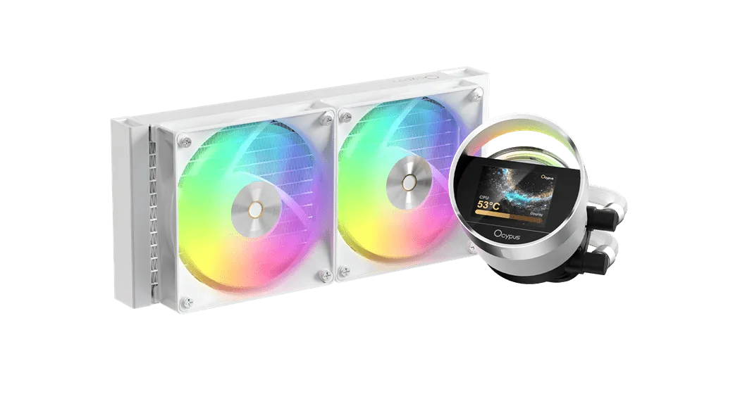 Водяное охлаждение для CPU Ocypus Sigma L24 WH ARGB TDP 280W 4-pin Intel/AMD Белый