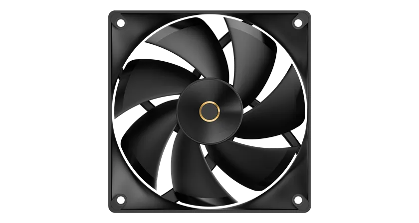 Вентилятор для корпуса Ocypus Delta F12 BK 1x(120x120x25mm) 2000RPM 73CFM Черный