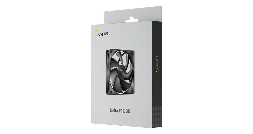 Вентилятор для корпуса Ocypus Delta F12 BK 1x(120x120x25mm) 2000RPM 73CFM Черный — фото 5