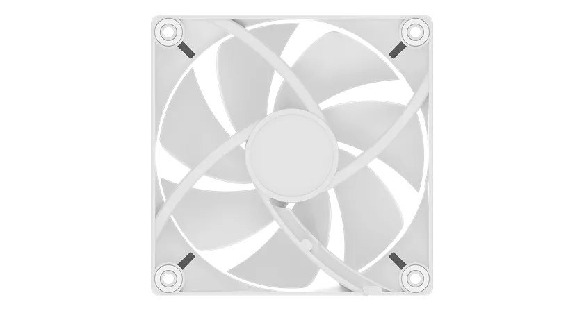 Вентилятор для корпуса Ocypus Delta F12 WH 1x(120x120x25mm) 2000RPM 73CFM Белый — фото 3