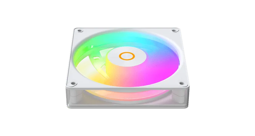 Вентилятор для корпуса Ocypus Gamma F12 Elite WH ARGB 1x(120x120x25mm) 600-1800RPM 56CFM Белый — фото 5