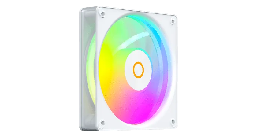 Вентилятор для корпуса Ocypus Gamma F12 Elite WH ARGB 1x(120x120x25mm) 600-1800RPM 56CFM Белый
