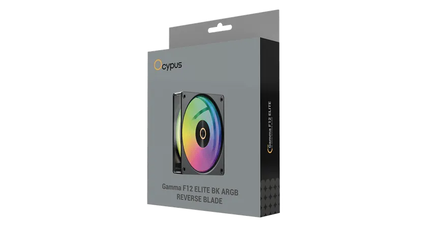 Вентилятор для корпуса Ocypus Gamma F12 Elite BK ARGB REVERSE BLADE 1x(120x120x25mm) Черный — фото 6