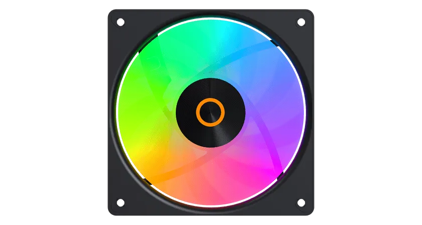 Вентилятор для корпуса Ocypus Gamma F12 Elite BK ARGB REVERSE BLADE 1x(120x120x25mm) Черный — фото 2