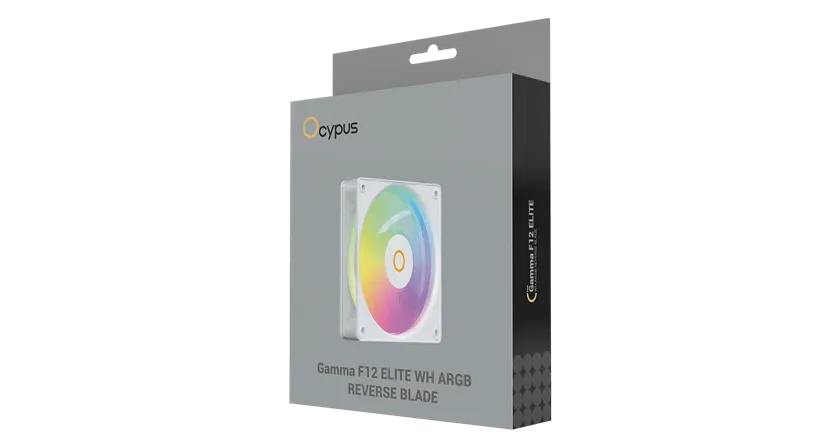 Вентилятор для корпуса Ocypus Gamma F12 Elite WH ARGB REVERSE BLADE 1x(120x120x25mm) Белый — фото 6