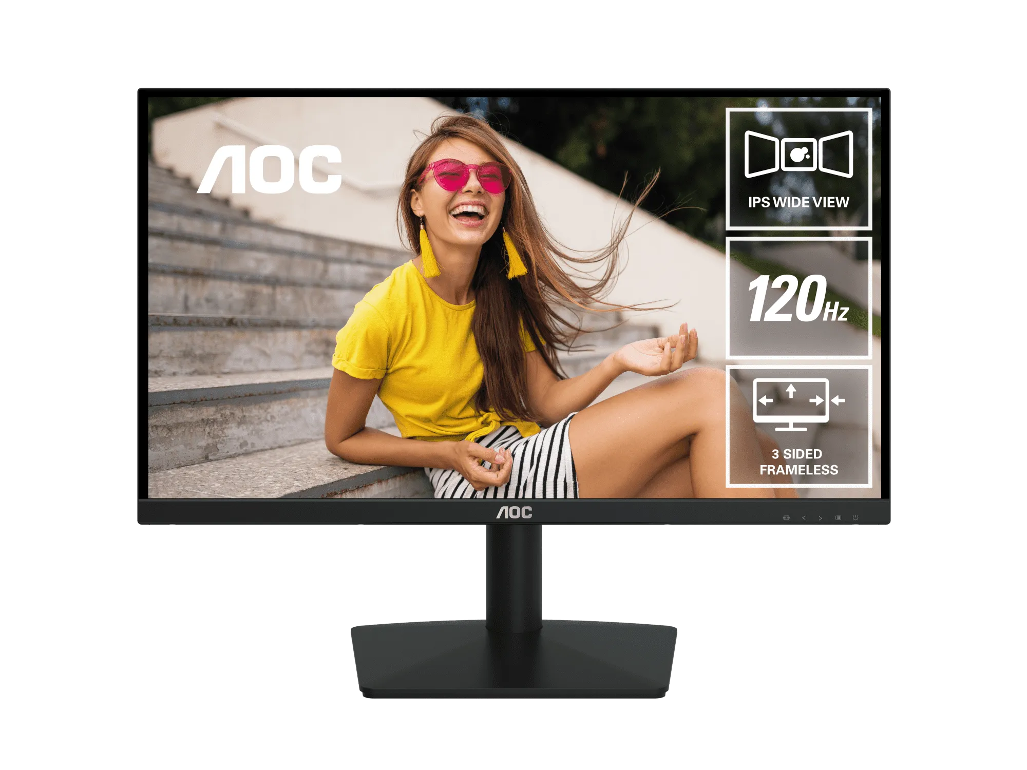 Монитор 23,8" AOC 24B15H3/01 IPS 1920x1080 120Hz 1ms 250 cd/m 1300:1 HDMI VGA Черный