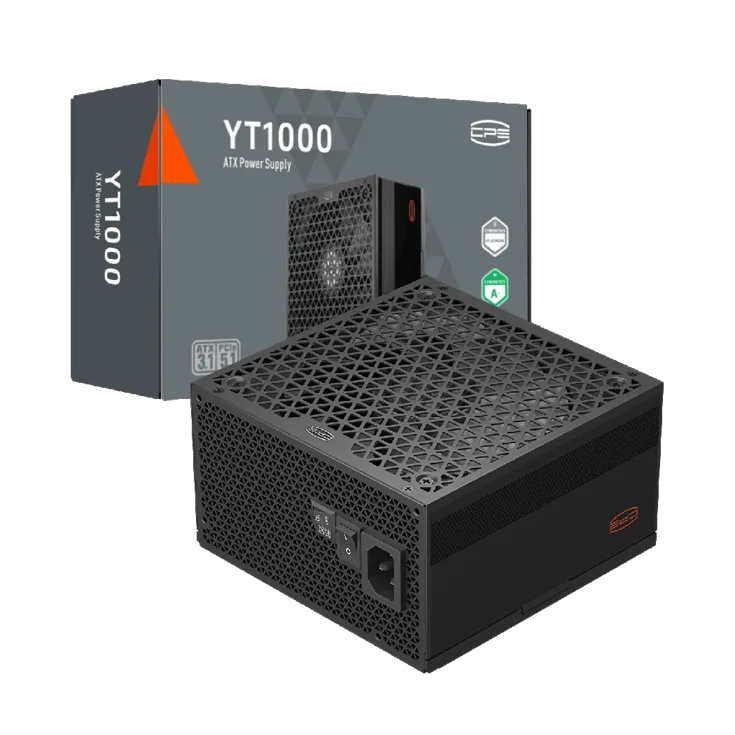 Блок питания PCCooler 1000W, YT1000, Full Modular, PLATINUM, 93.5%, Fan 135mm, Черный, P5-YT1000-P1F