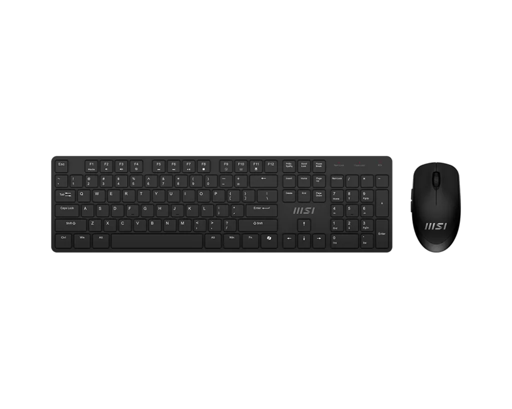 Комплект Клавиатура + Мышь MSI FORGE K200 W COMBO/104 кл RU/EN/USB2.0/5кн. мышь/DPI1600/ /Черный