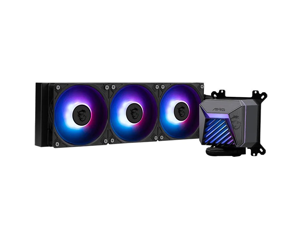 Водяное охлаждение для CPU MAG CORELIQUID A15 240 Socket Intel/AMD, ARGB, Fan 2x120см Черный — фото 6