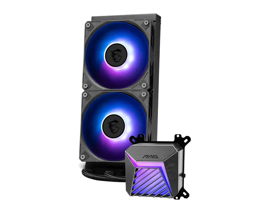 Водяное охлаждение для CPU MAG CORELIQUID A15 240 Socket Intel/AMD, ARGB, Fan 2x120см Черный — фото 5