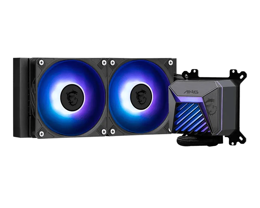 Водяное охлаждение для CPU MAG CORELIQUID A15 240 Socket Intel/AMD, ARGB, Fan 2x120см Черный — фото 4