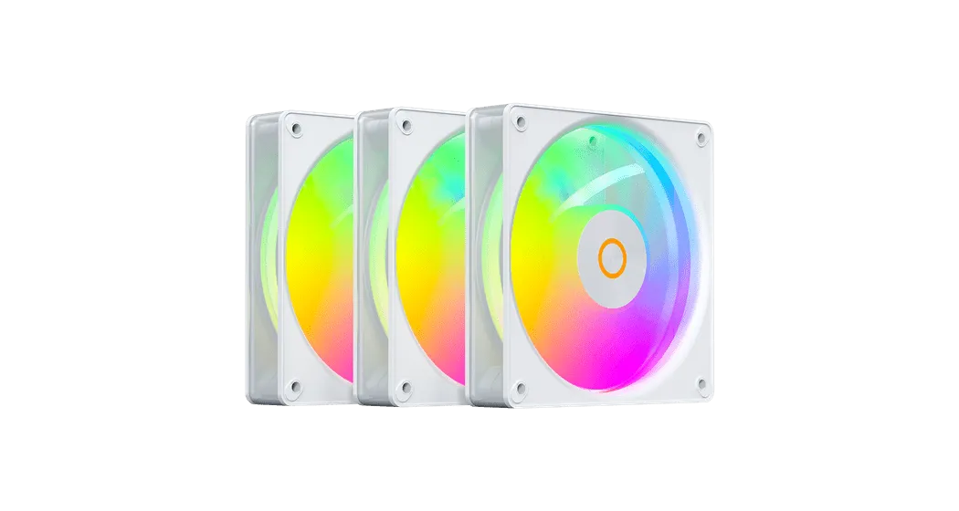 Вентилятор для корпуса Ocypus Gamma F12 Elite WH ARGB 3-IN-1 3x(120x120x25mm) 600-1800RPM Белый