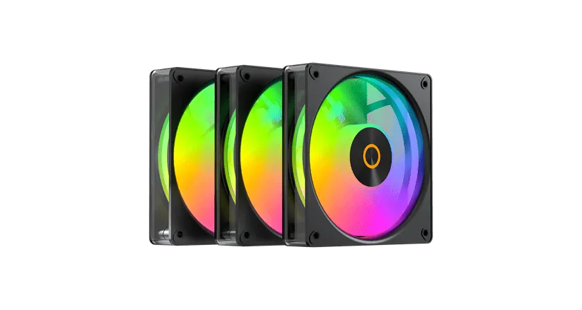 Вентилятор для корпуса Ocypus Gamma F12 Elite BK ARGB REVERSE BLADE 3-IN-1 3x(120x120x25mm) Черный