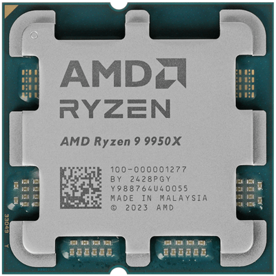 Процессор AMD Ryzen 9 9950X 4,3GHz (5,7GHz Turbo) AM5, Zen5, 4nm 16/32/  L3 64Mb 170W 100-000001277