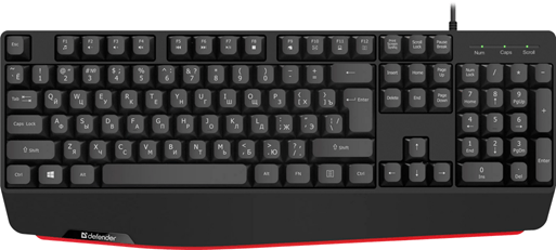 Клавиатура USB Defender Atom HB-546 черный