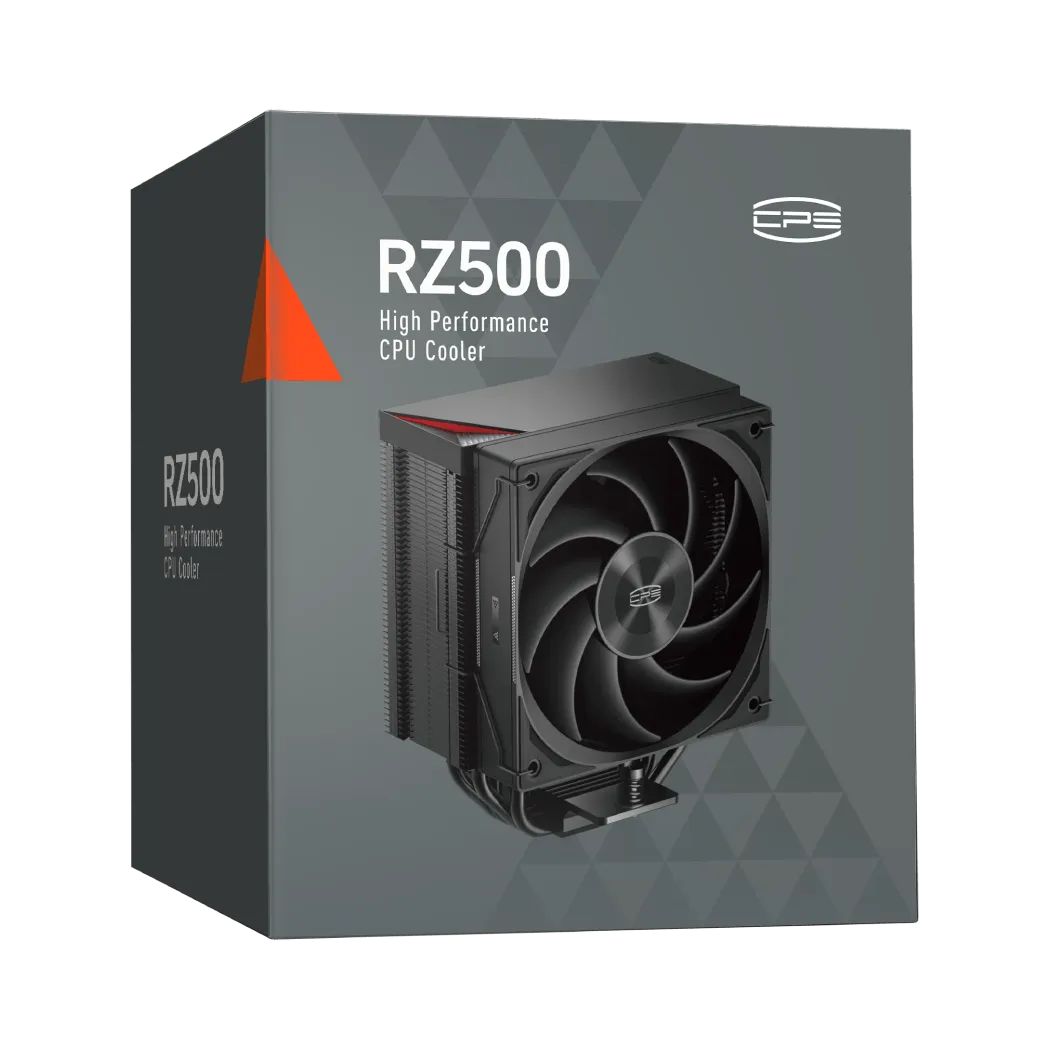 Вентилятор для процессора PCCooler RZ500 BK TDP 250W 4-pin 115X/1200/1700/1851/AM4/AM5 Черный — фото 8