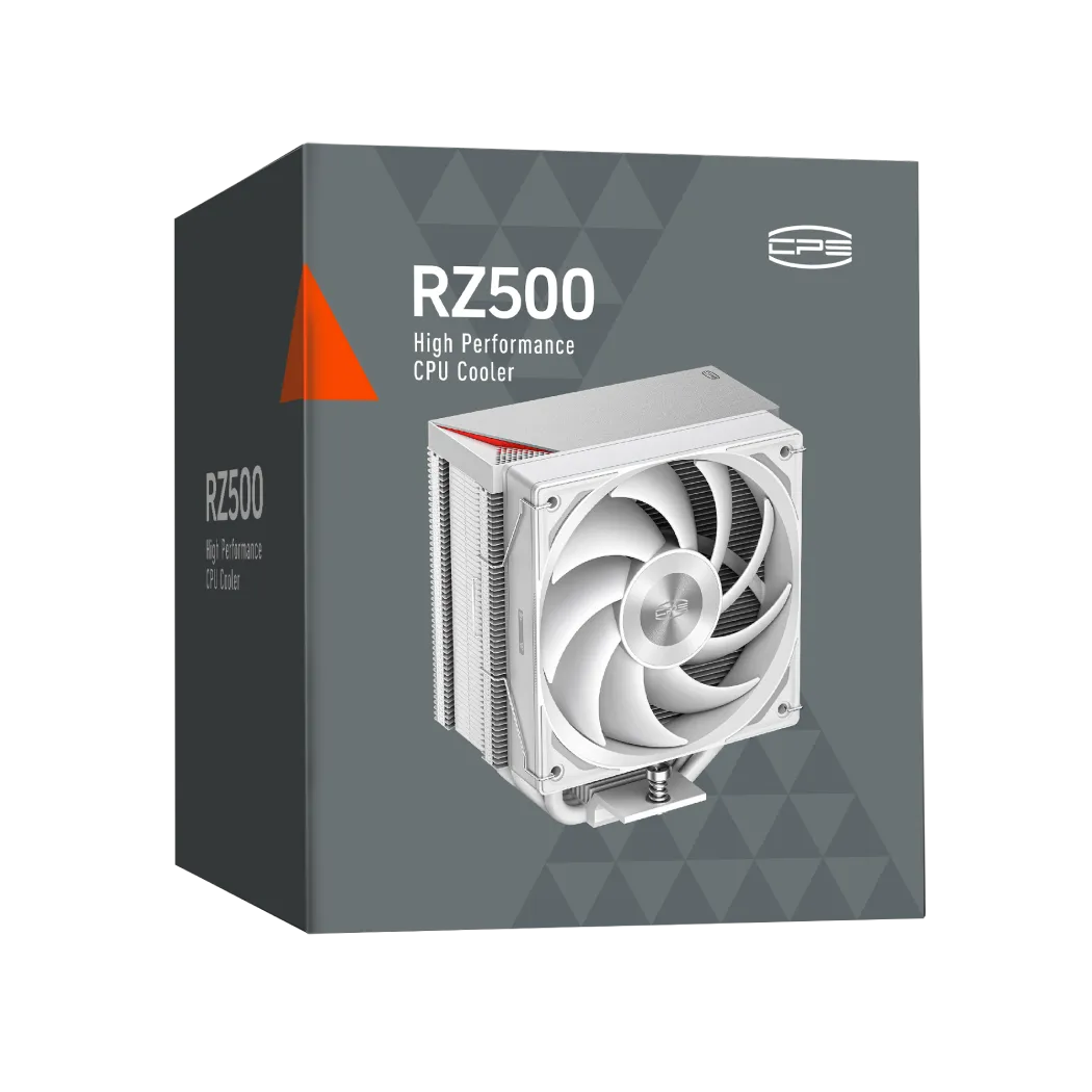Вентилятор для процессора PCCooler RZ500 WH TDP 250W 4-pin 115X/1200/1700/1851 AMD AM4/AM5 Белый — фото 8