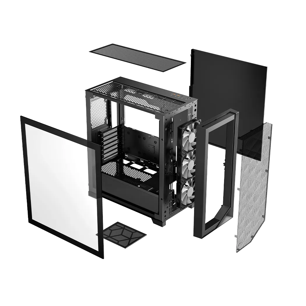 Корпус PCCooler C3D510 BK EATX/ATX/mATX/ITX USB3.0, 2xUSB2.0 Black — фото 3