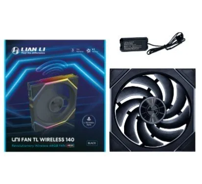 Вентилятор для корпуса Lian Li UNI FAN TL WIRELESS 140 REVERSE BLADE Black G99.14RTL1W1B.00 — фото 2