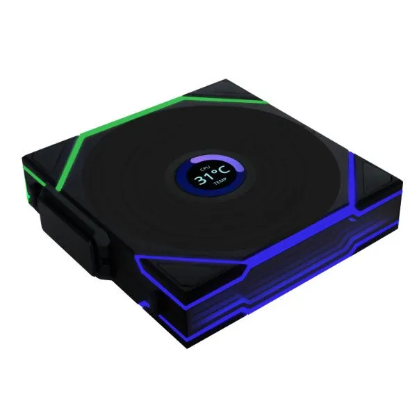 Вентилятор для корпуса Lian Li UNI FAN TL WIRELESS LCD 140 REVERSE BLADE Black G99.14RTLLCD1W1B.00