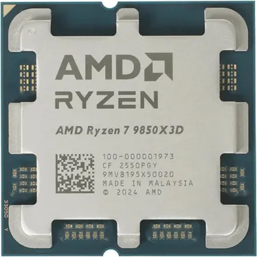 AMD CPU Desktop Ryzen 7 8C/16T 9850X3D (5.6GHz,104MB,120W,AM5) tray, with Radeon Graphics — фото 1