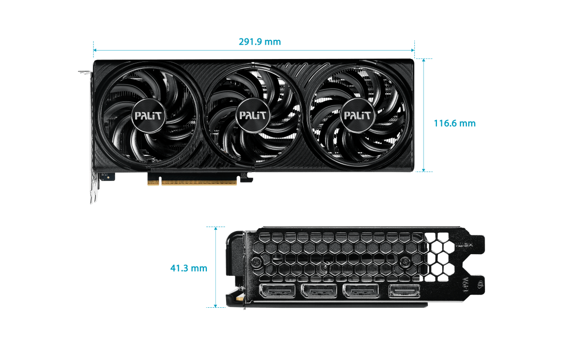 Видеокарта PALIT GeForce RTX 5060 Ti Infinity 3 16G GDDR7 128-bit 1xHDMI 3xDP NE7506T019T1-GB2061S