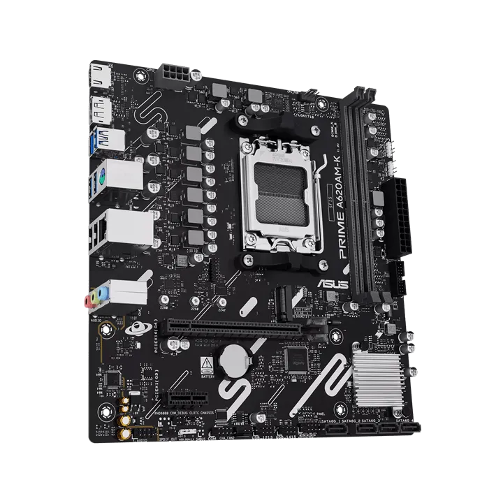 Материнская плата ASUS PRIME A620AM-K AMD A620A AM5 2xDDR5 4xSATA3 RAID M.2 HDMI DP mATX — фото 3
