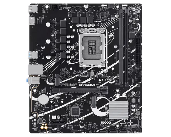 Материнская плата ASUS PRIME B760M-F, LGA1700 B760 2xDDR5 4xSATA3 2xM.2 RAID HDMI mATX