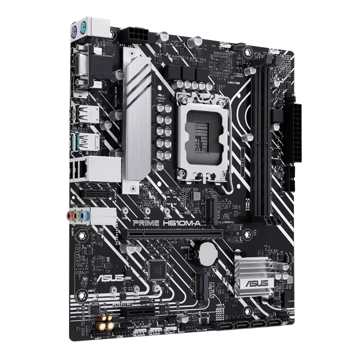 Материнская плата ASUS PRIME H610M-A R2.0, LGA1700 H610 2xDDR5 4xSATA3 2xM.2 D-Sub HDMI DP mATX — фото 5