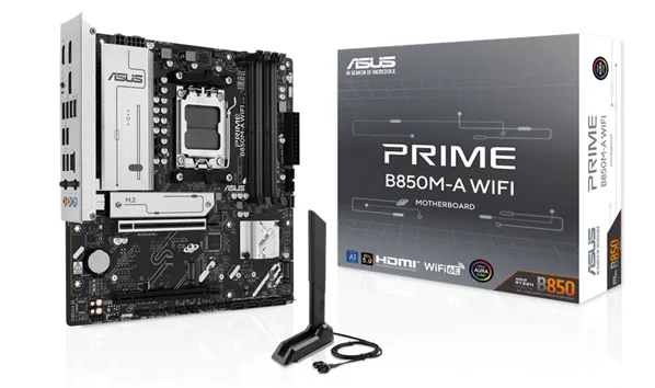 Материнская плата ASUS PRIME B850M-A WIFI, AM5 4xDDR5 4xSATA3 RAID 3xM.2 1хHDMI 2хDP mATX — фото 6
