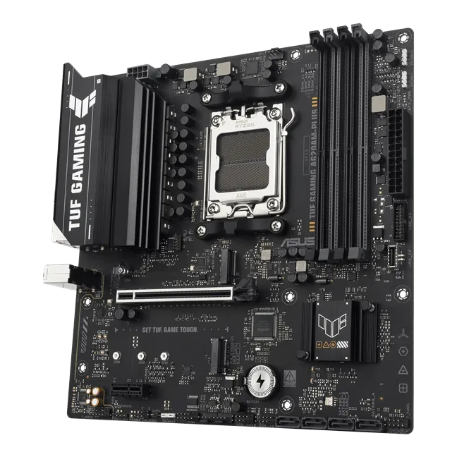Материнская плата ASUS TUF GAMING A620AM-PLUS AM5 A620A 4xDDR5 4xSATA3 RAID 2xM.2 1xHDMI 2xDP mATX — фото 4