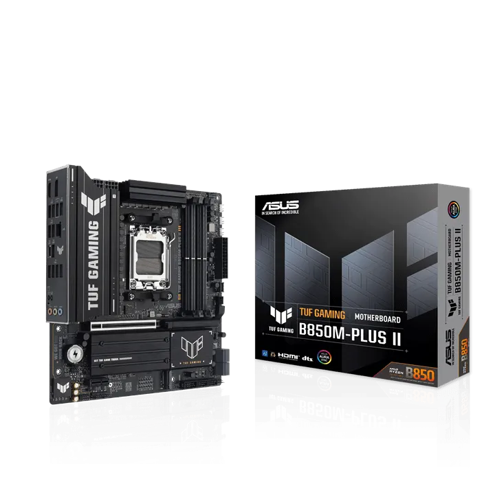 Материнская плата ASUS TUF GAMING B850M-PLUS II, AM5 B850 4xDDR5 4xSATA 3xM.2 1xHDMI 1xDP mATX — фото 6