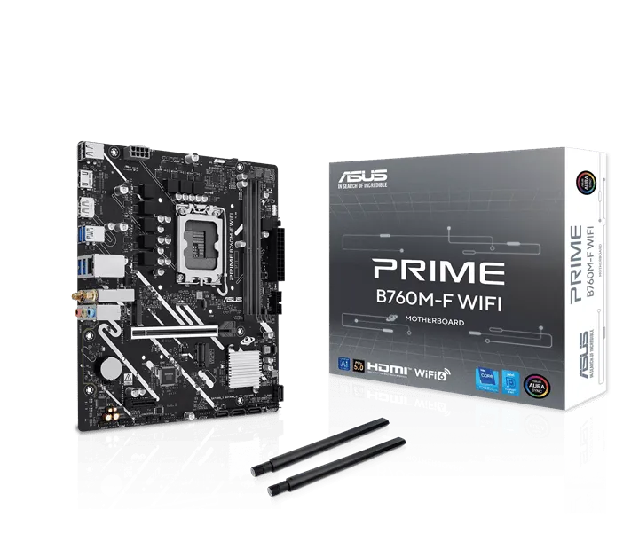 Материнская плата ASUS PRIME B760M-F WIFI, LGA1700 B760 2xDDR5 4xSATA3 2xM.2 RAID 1xHDMI 1xDP mATX — фото 8