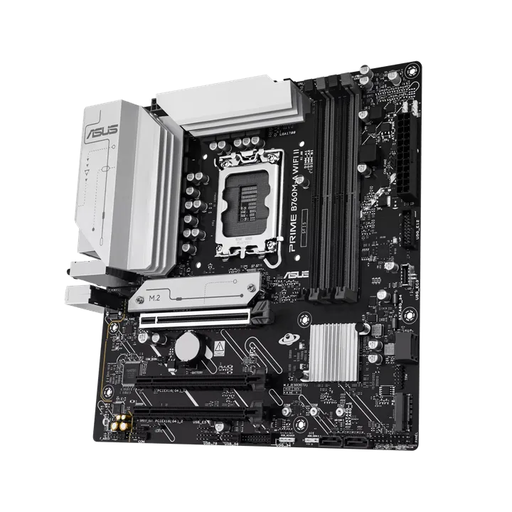 Материнская плата ASUS PRIME B760M-A WIFI II, LGA1700 4xDDR5 4xSATA3 2xM.2 RAID 1xHDMI 1xDP mATX — фото 5