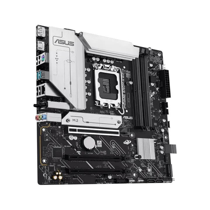 Материнская плата ASUS PRIME B760M-A WIFI II, LGA1700 4xDDR5 4xSATA3 2xM.2 RAID 1xHDMI 1xDP mATX — фото 4
