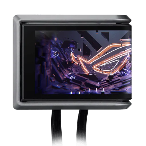 Водяное охлаждение CPU Asus ROG RYUO IV 360 ARGB, 3x120mm Liquid CPU Cooler, AMOLED-display, Black — фото 5