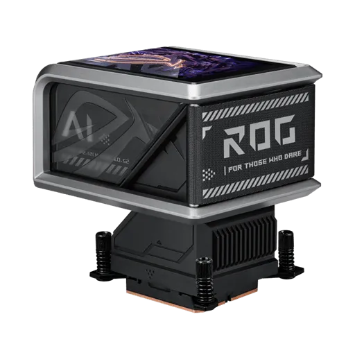 Водяное охлаждение CPU Asus ROG RYUO IV 360 ARGB, 3x120mm Liquid CPU Cooler, AMOLED-display, Black — фото 6
