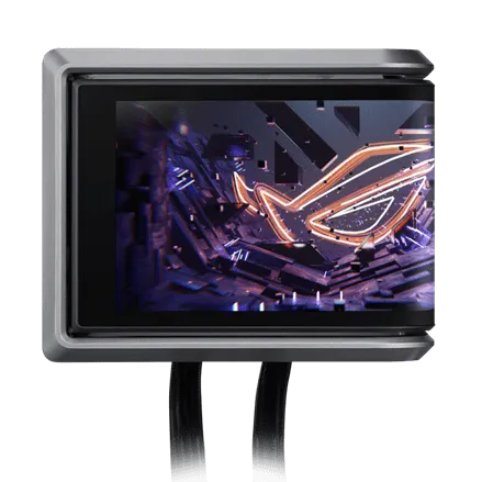 Водяное охлаждение CPU Asus ROG RYUO IV 360 ARGB, 3x120mm Liquid CPU Cooler, AMOLED-display, Black — фото 5