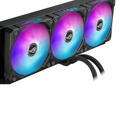 Водяное охлаждение CPU Asus ROG RYUO IV SLC 360 ARGB, 3x120mm, AMOLED-display, Black — фото 6
