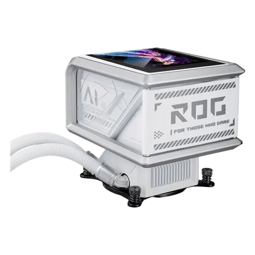 Водяное охлаждение CPU Asus ROG RYUO IV SLC 360 ARGB WHT, 3x120mm, AMOLED-display, Black — фото 5