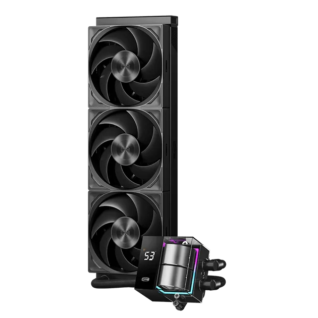 Водяное охлаждение для CPU PCCooler DS360Pro Digital BK, ARGB, TDP 310W, 3x120см, LGA Intel/AMD Черн