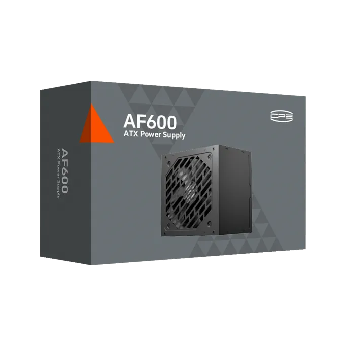 Блок питания PCCooler  600W, AF600, Non Modular, 80+, КПД ≥80%, ATX, FAN 120mm, Черный, P1-AF600-N1H — фото 2