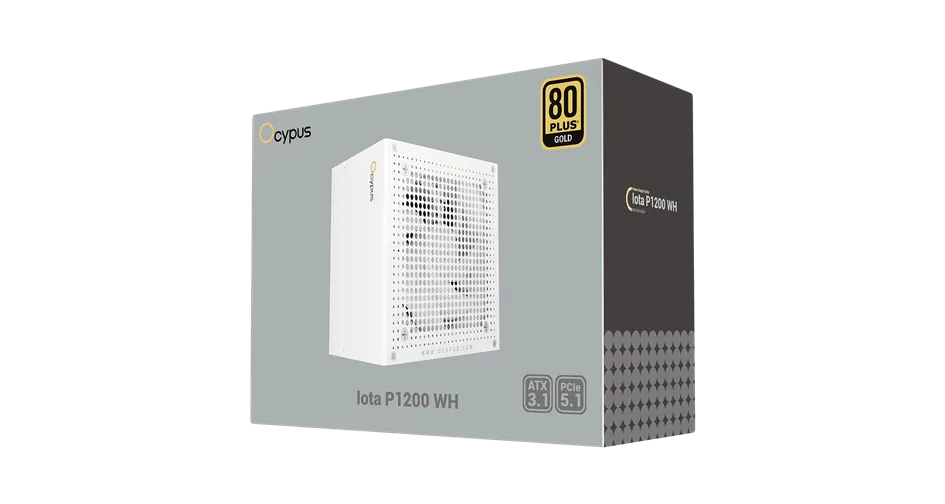 Блок питания Ocypus 1200W, Iota P1200 WH, Full Modular, 80+ GOLD, Белый, Iota-P1200-G1FFWH025X-EU — фото 7