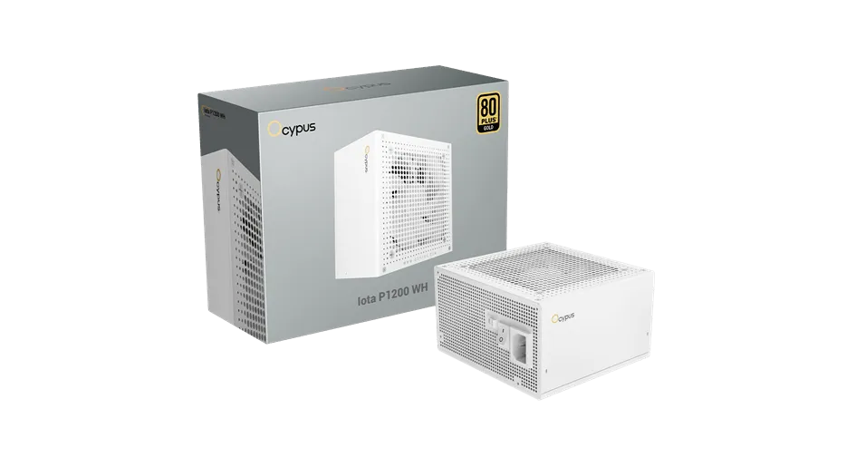 Блок питания Ocypus 1200W, Iota P1200 WH, Full Modular, 80+ GOLD, Белый, Iota-P1200-G1FFWH025X-EU