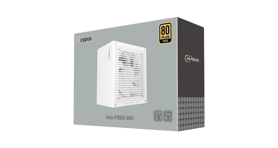 Блок питания Ocypus  850W, Iota P850 WH, Full Modular, 80+ GOLD, 91%, Белый, Iota-P850-G1FFWH025X-EU — фото 7