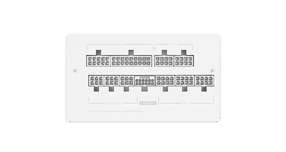 Блок питания Ocypus  850W, Iota P850 WH, Full Modular, 80+ GOLD, 91%, Белый, Iota-P850-G1FFWH025X-EU — фото 5