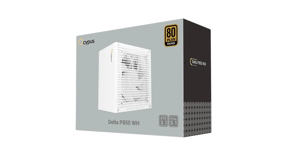 Блок питания Ocypus  850W, Delta P850 WH, Non modular, 80+ BRONZE, Белый, Delta-P850-B1FDWH025X-EU — фото 7